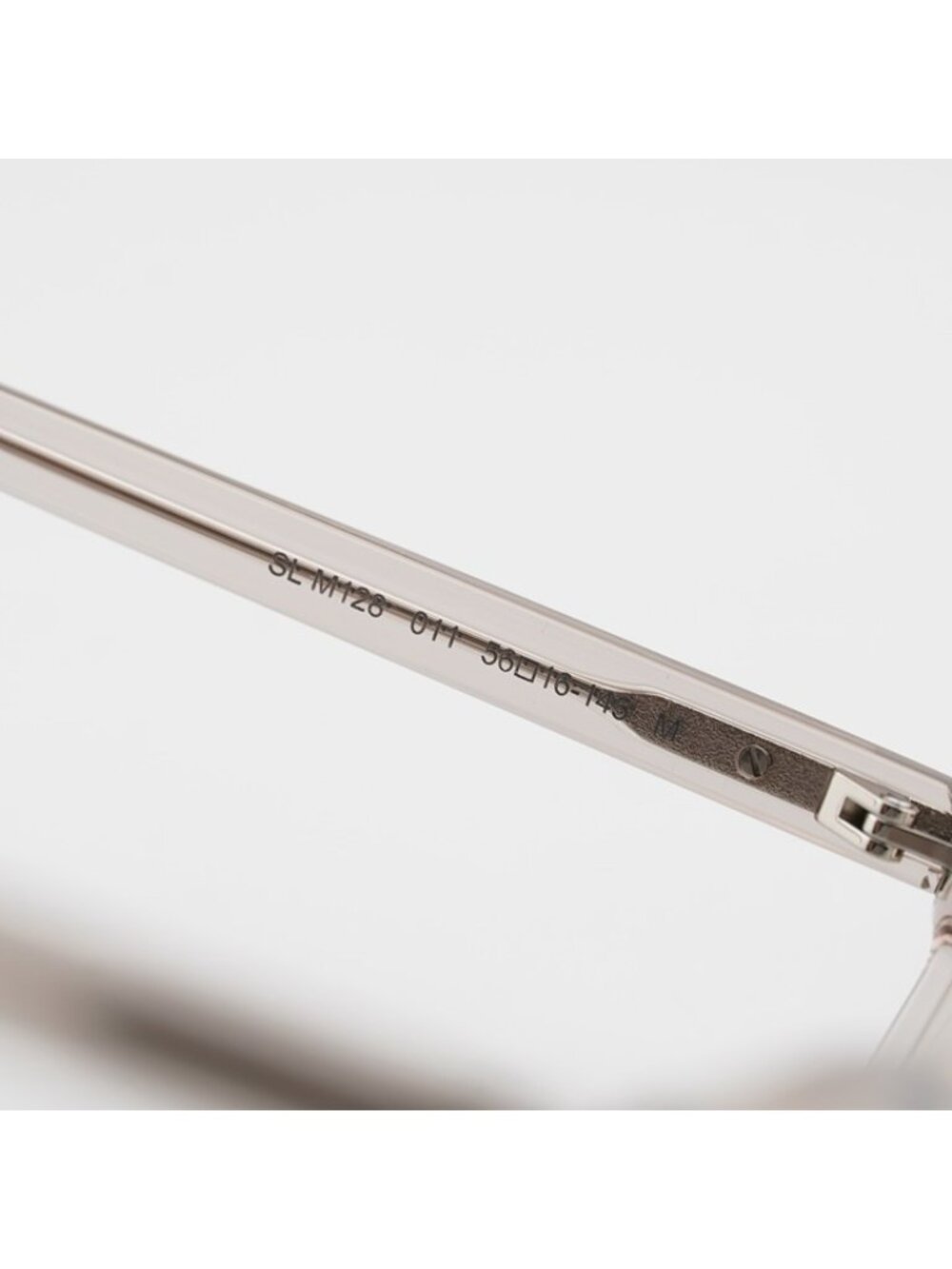 Saint Laurent SLM128 011 Eyeglasses Nude 56mm Square Frame - Picture 7 of 11